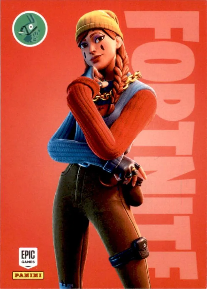 Aura (Winter Hunter) Panini Fortnite trading card front