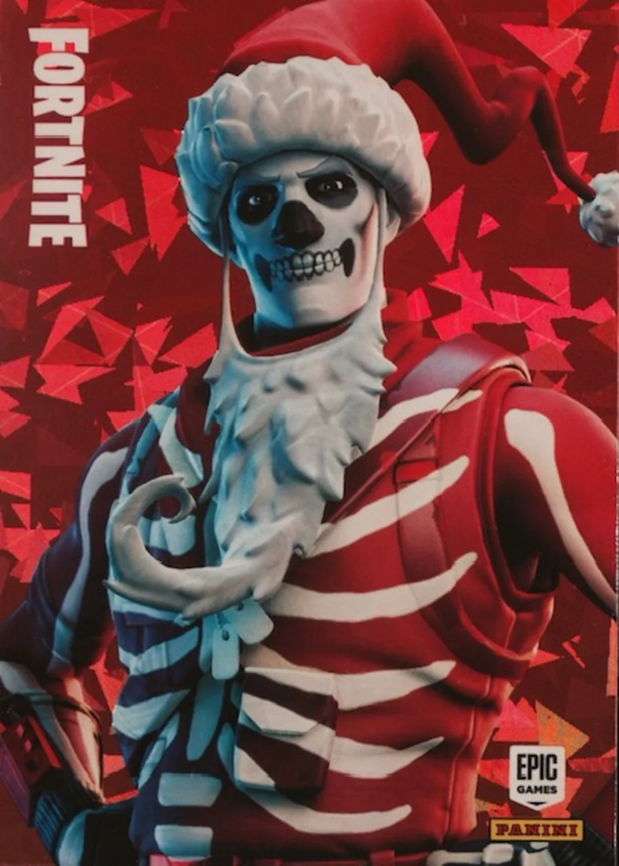 Yule Trooper Panini Fortnite trading card front