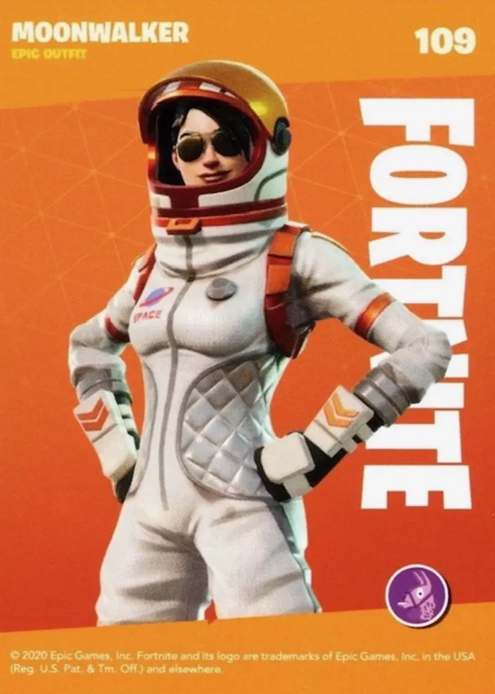 2020 Panini Fortnite Reloaded #109 Moonwalker trading card back