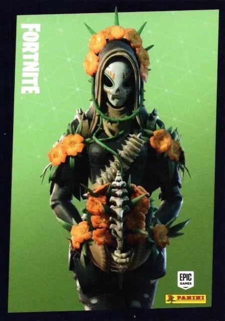 Catrina Panini Fortnite trading card front
