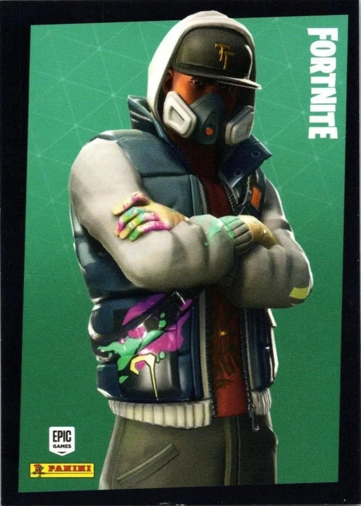 Abstrakt Panini Fortnite trading card front