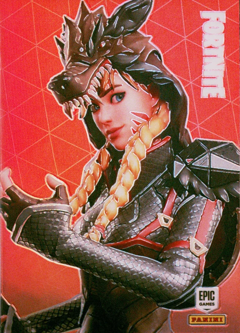 Grim Fable Panini Fortnite trading card front