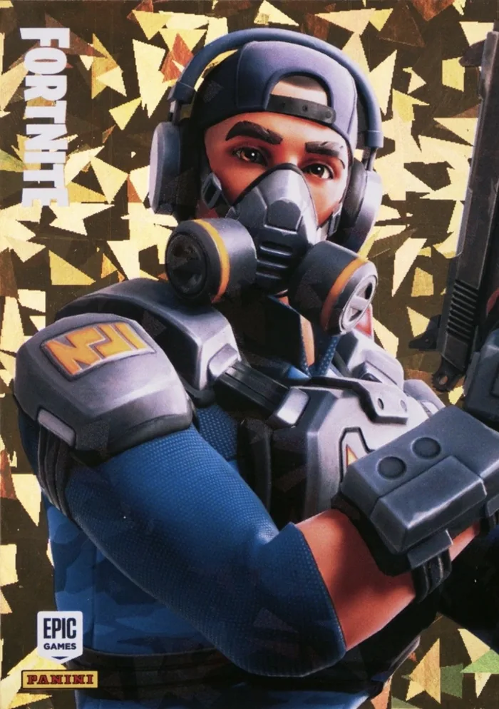 Bravo Leader Panini Fortnite trading card front