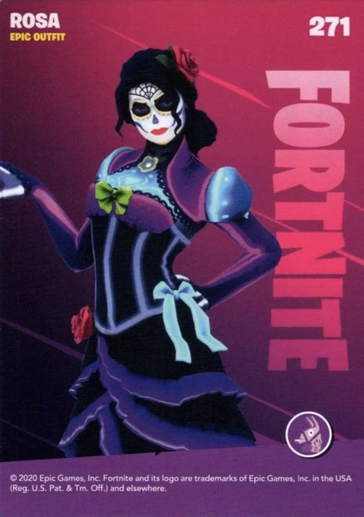 2020 Panini Fortnite Reloaded #271 Rosa trading card back