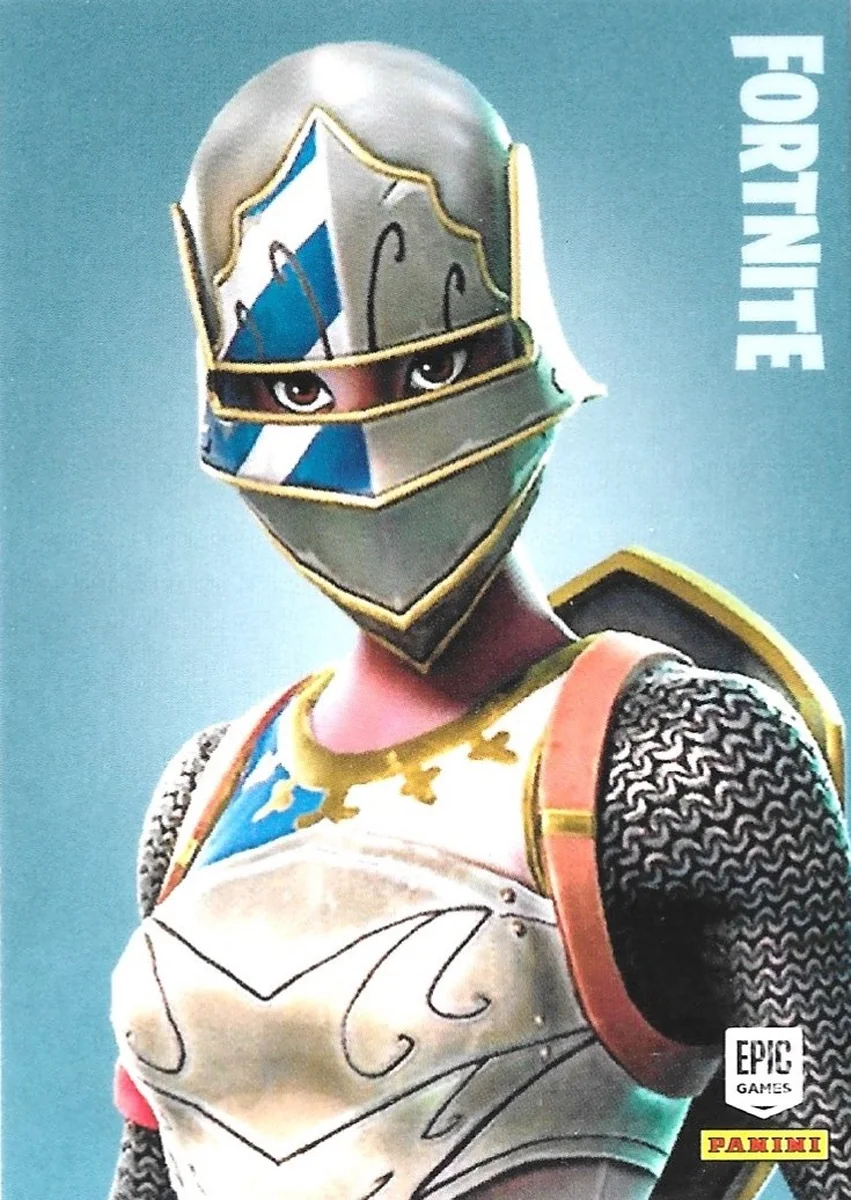 Enlarged transparent Epic Games logo on the Royale Knight #193 Unreleased Prototype — Series 1 Italy Print