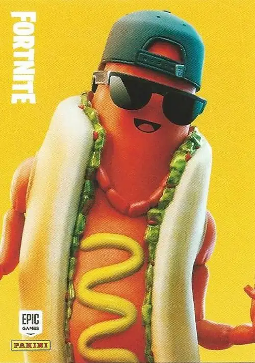 The Brat Panini Fortnite trading card
