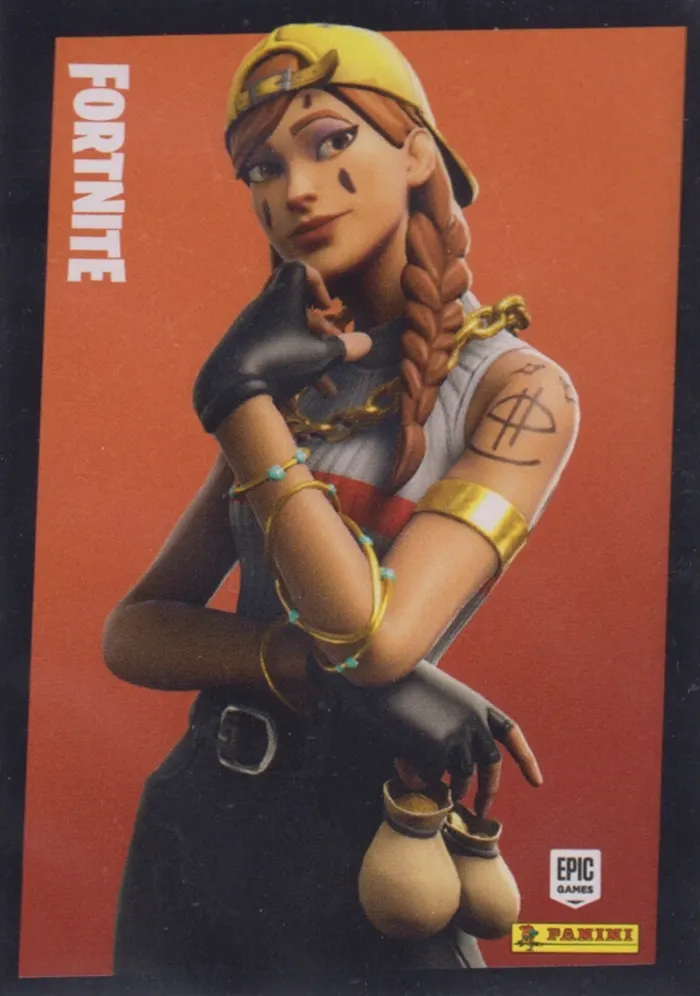 Aura Panini Fortnite trading card front