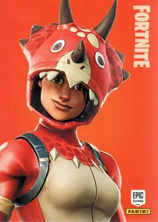 Tricera Ops Panini Fortnite trading card