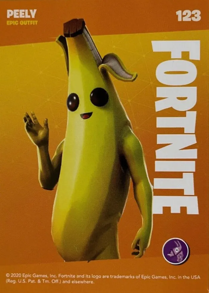 2020 Panini Fortnite Reloaded #123 Peely trading card back
