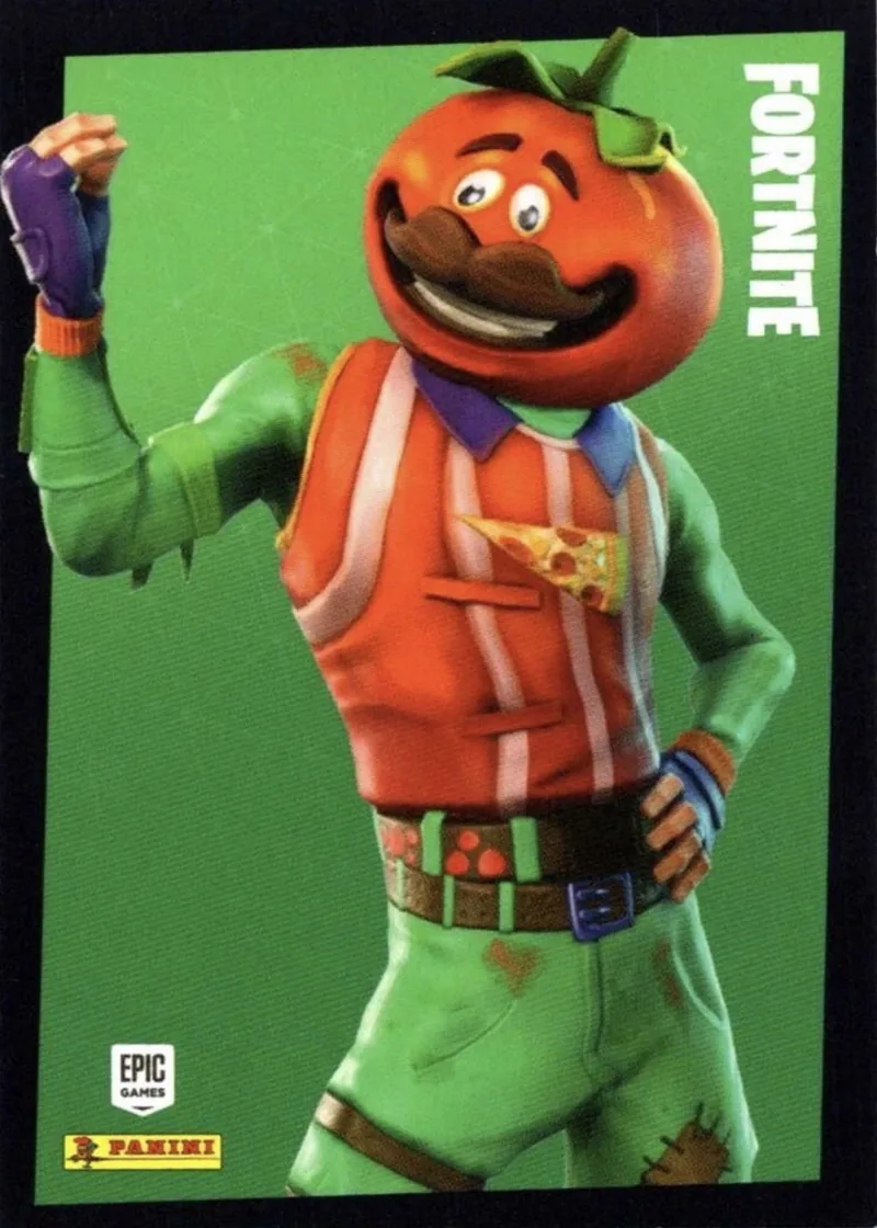 Tomatohead Panini Fortnite trading card front