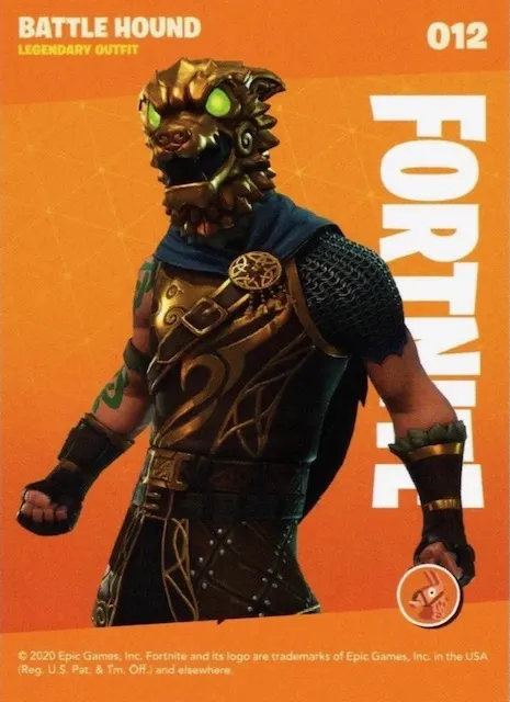 2020 Panini Fortnite Reloaded #12 Battle Hound trading card back