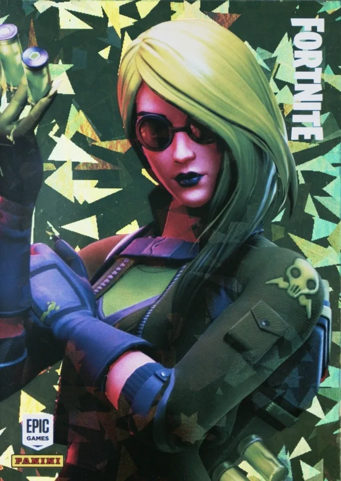 Toxin Panini Fortnite trading card front