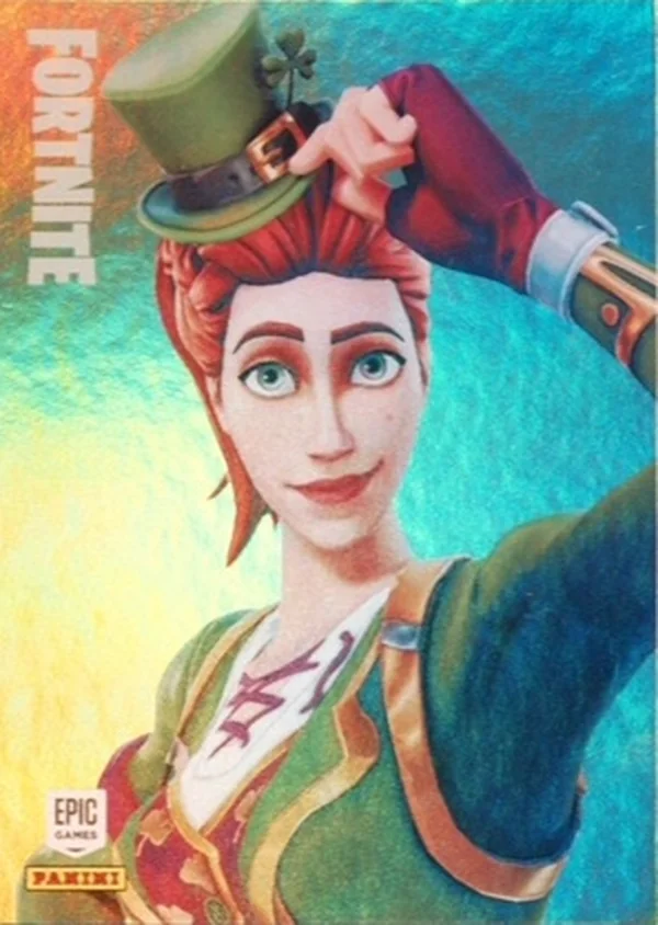Sgt. Green Clover Panini Fortnite trading card front