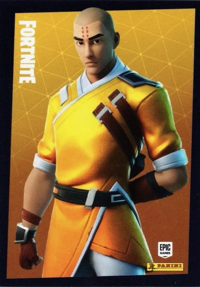 Gan (Yellow) Panini Fortnite trading card front