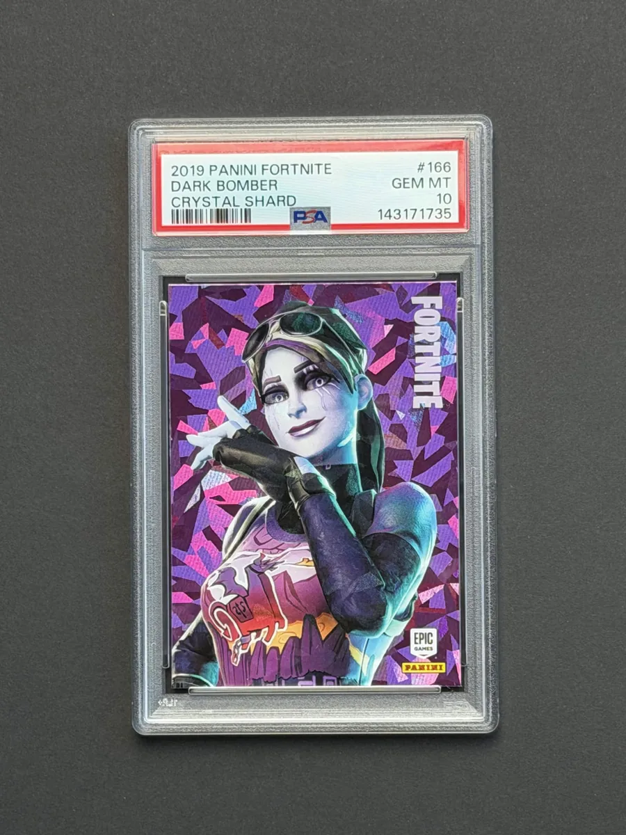 2019 Panini Fortnite Series 1 Dark Bomber #166 Crystal Shard PSA 10