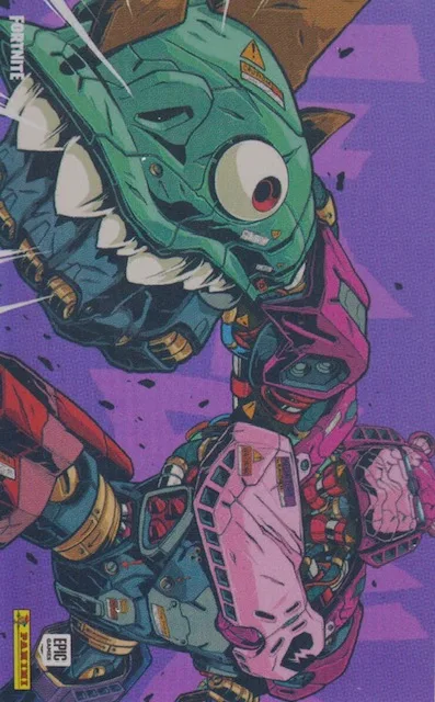 Mecha Punch Panini Fortnite trading card front