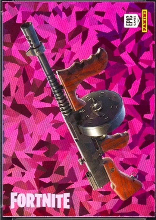 Drum Gun Panini Fortnite trading card front