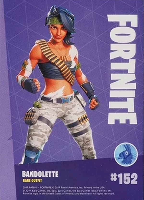 2019 Panini Fortnite Series 1 #152 Bandolette — Holofoil trading card back