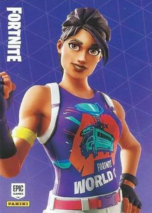 World Warrior Panini Fortnite trading card
