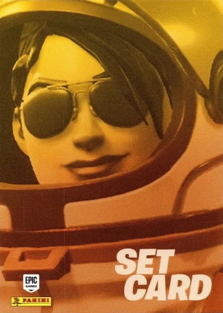 Space Explorers Set Panini Fortnite trading card front