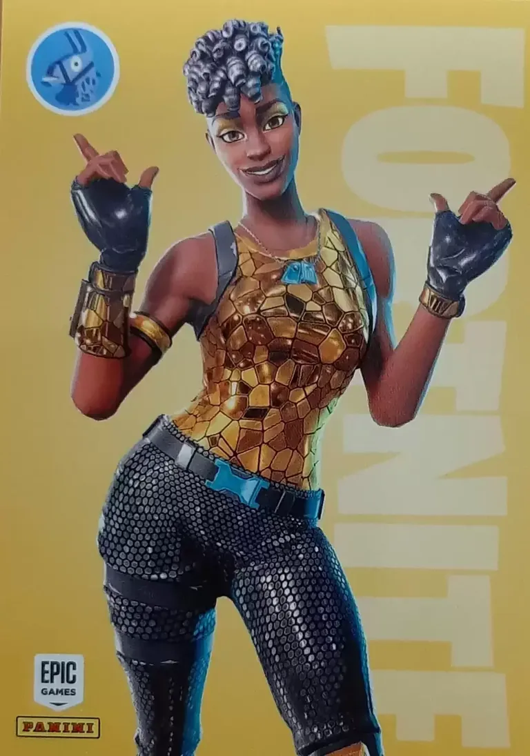 Disco Diva Panini Fortnite trading card front