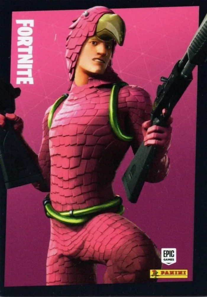 King Flamingo Panini Fortnite trading card front