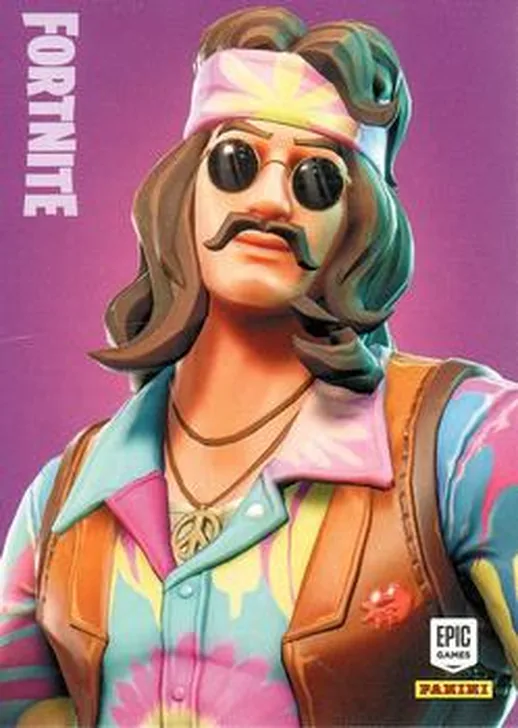 Far Out Man Panini Fortnite trading card