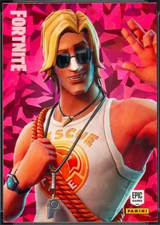 Sun Tan Specialist Panini Fortnite trading card front