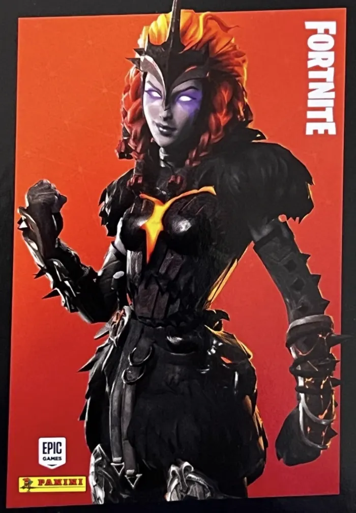Molten Valkyrie Panini Fortnite trading card front