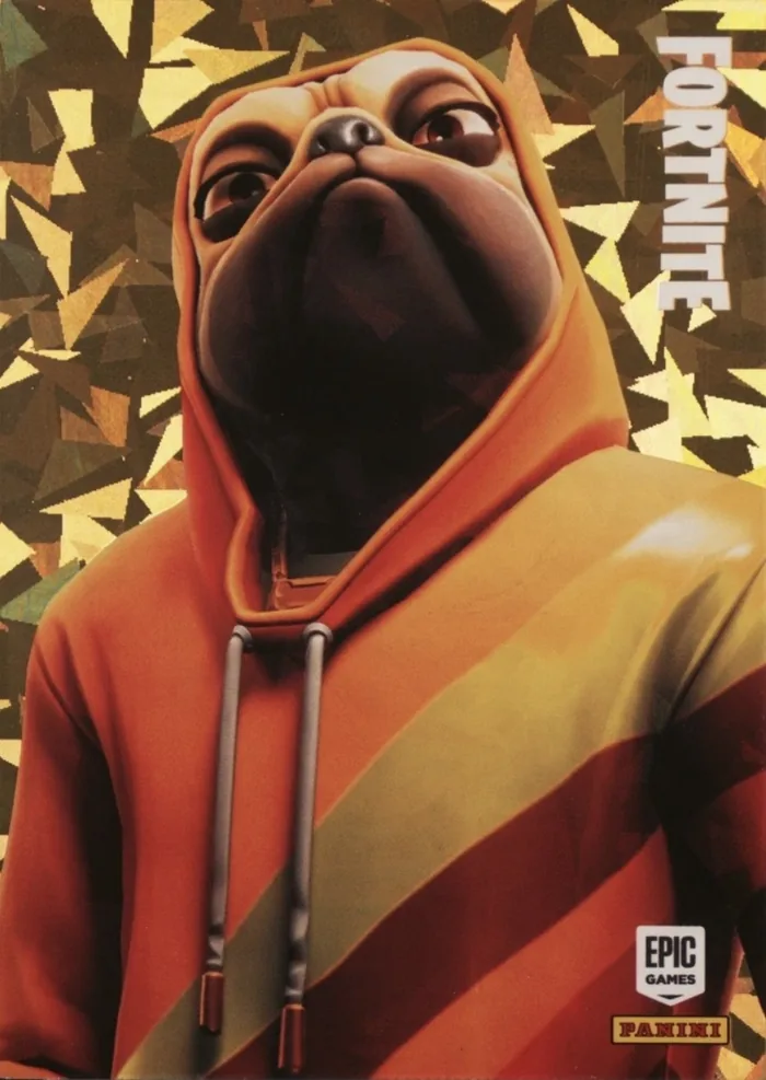 Doggo Panini Fortnite trading card front