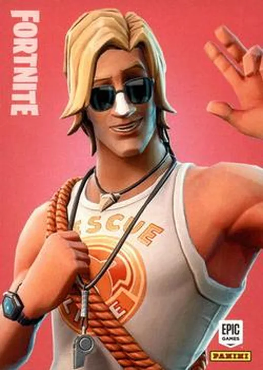 Sun Tan Specialist Panini Fortnite trading card