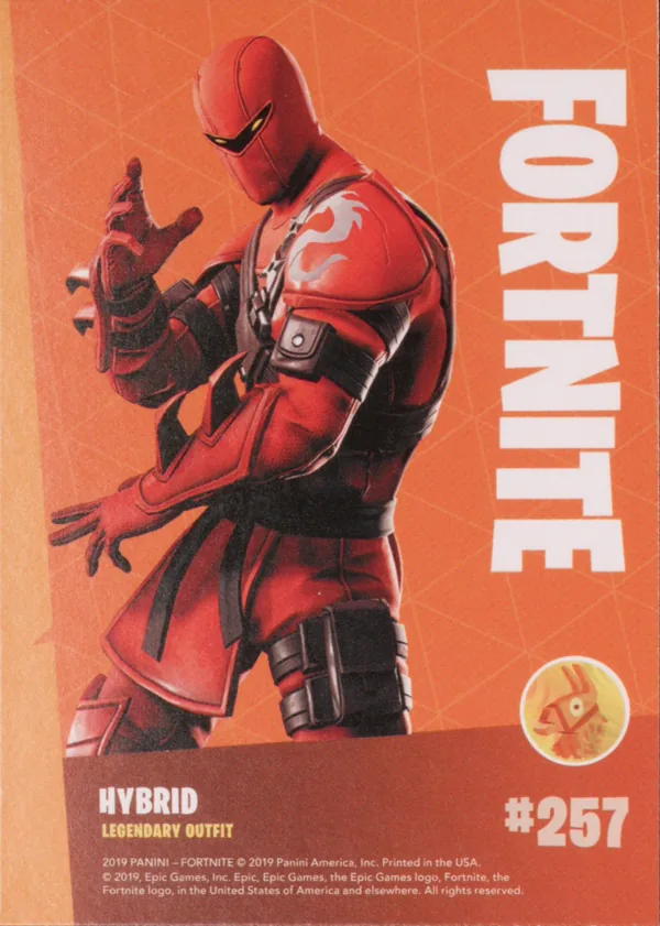 2019 Panini Fortnite Series 1 #257 Hybrid — Holofoil trading card back