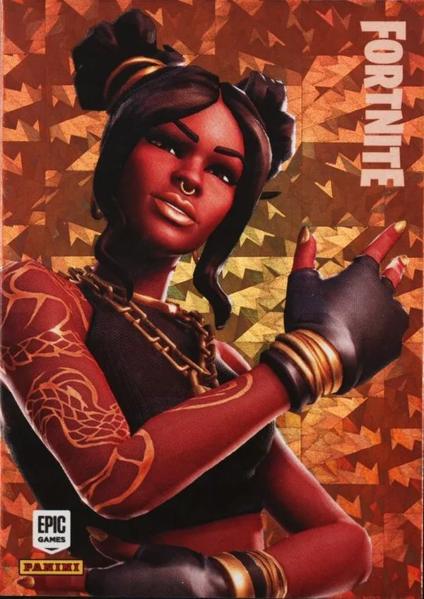 Luxe Panini Fortnite trading card front