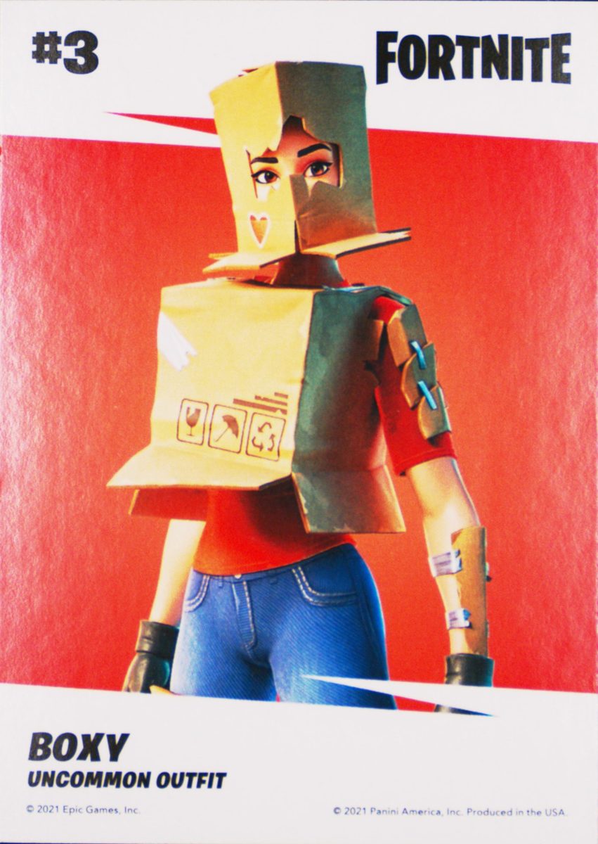 2021 Panini Fortnite Series 3 #3 Boxy — Laser trading card back