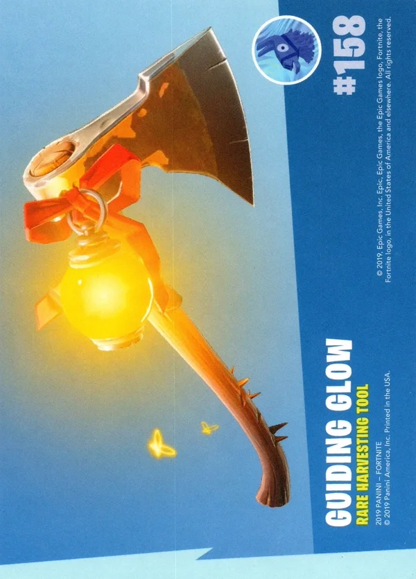 2019 Panini Fortnite Series 1 #158 Guiding Glow — Holofoil trading card back