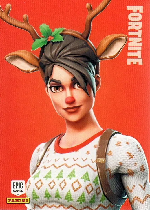 Red-Nosed Raider Panini Fortnite trading card