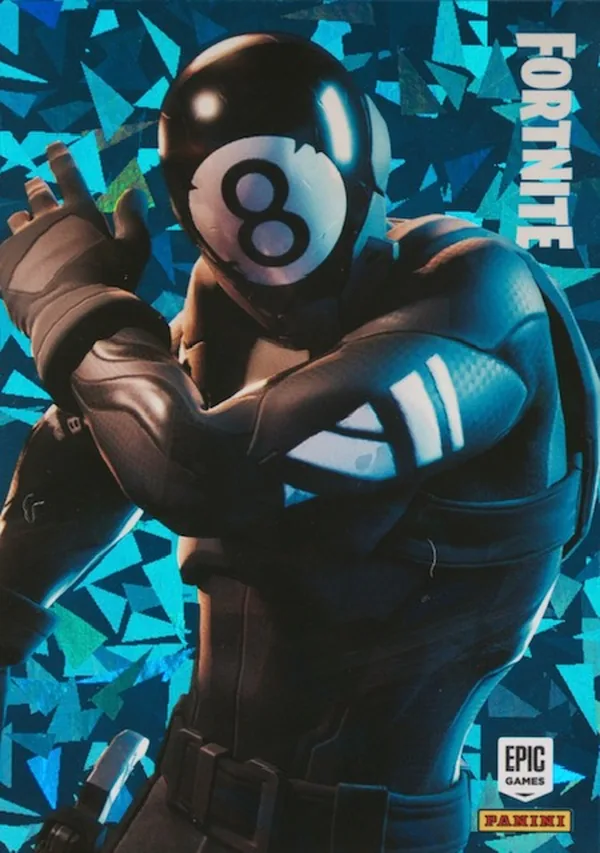 8-Ball Panini Fortnite trading card front