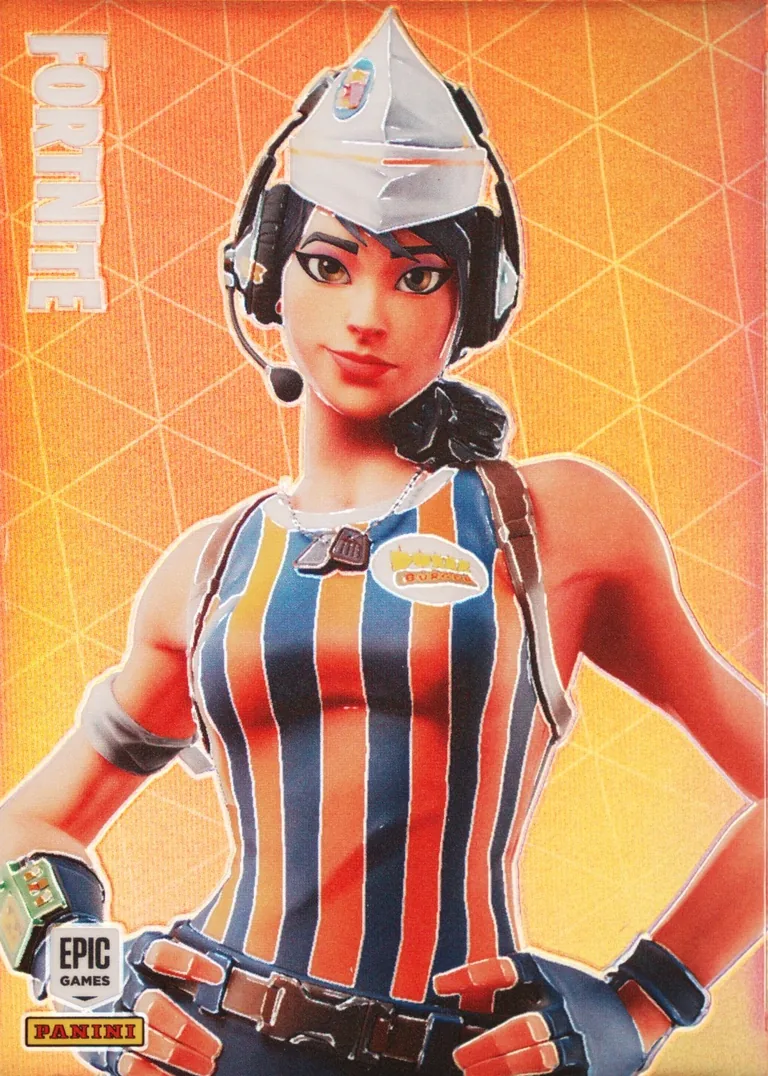 Sizzle Sgt. Panini Fortnite trading card front