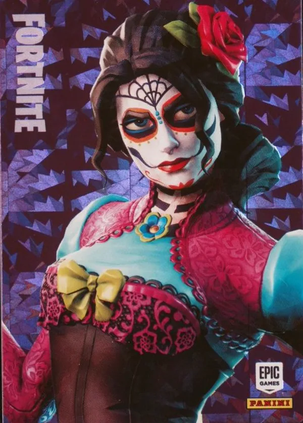 Rosa Panini Fortnite trading card front