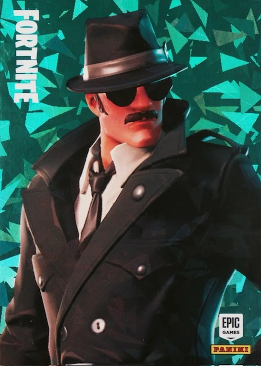 Noir Panini Fortnite trading card front