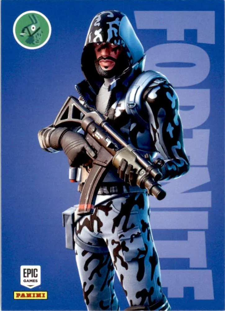 Snow Striker Panini Fortnite trading card front