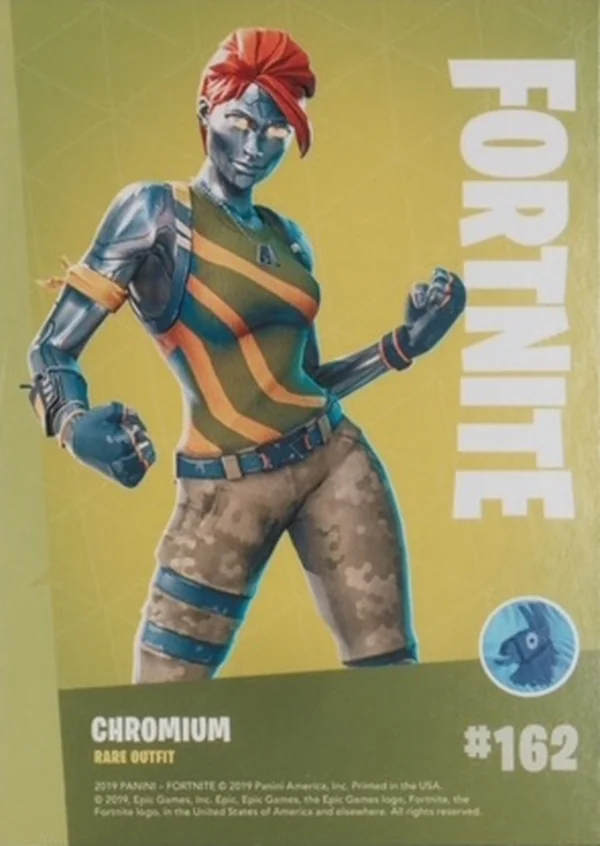 Chromium Panini Fortnite Series 1 base card back