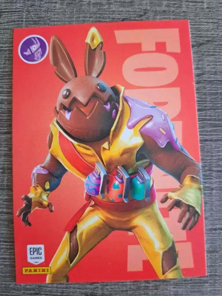 Bun Bun Panini Fortnite trading card front