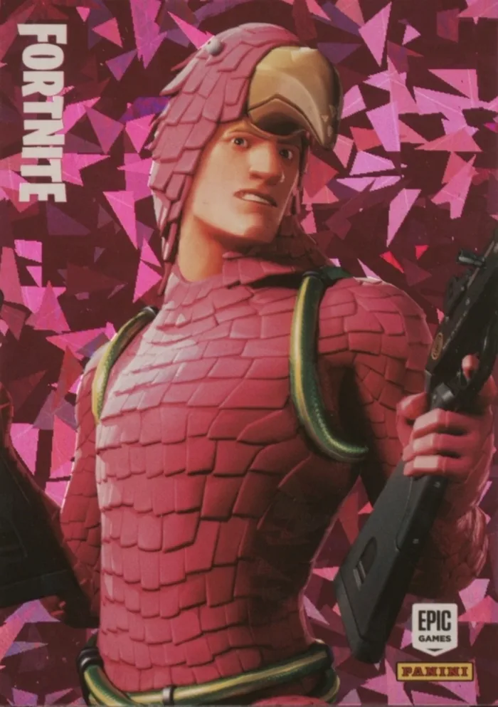 King Flamingo Panini Fortnite trading card front