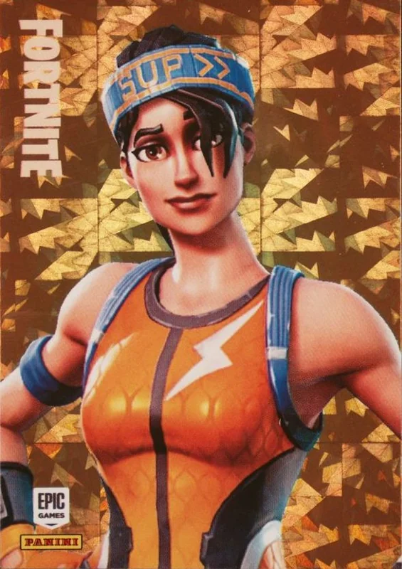 Dazzle Panini Fortnite trading card front