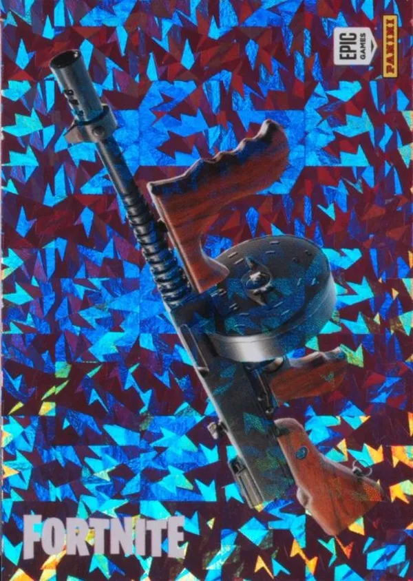 Drum Gun Panini Fortnite trading card front