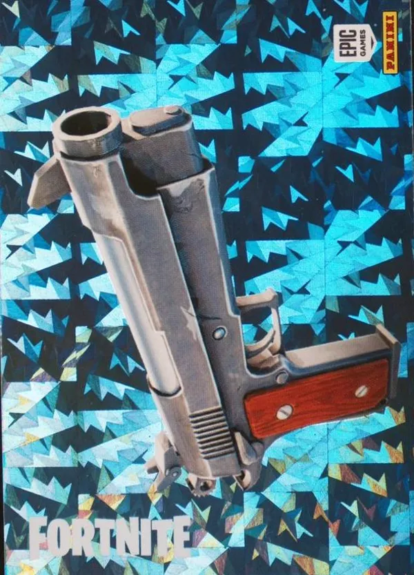 Pistol Panini Fortnite trading card front