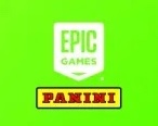 Close-up of the transparent Epic Games logo on the weapon prototype card