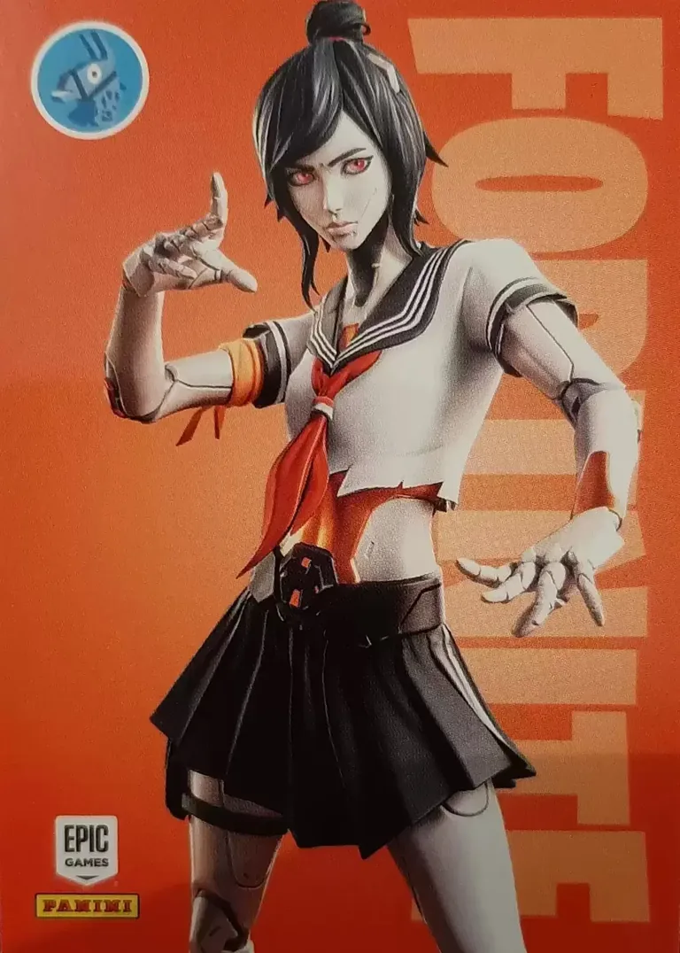 Tsuki Panini Fortnite trading card front