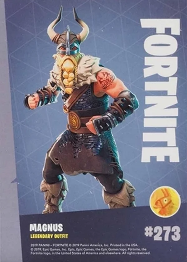 2019 Panini Fortnite Series 1 #273 Magnus — Holofoil trading card back